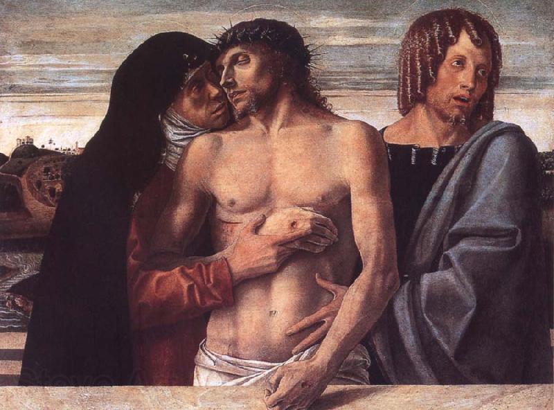 Giovanni Bellini Dead Christ Supported by the Madonna and St John Norge oil painting art